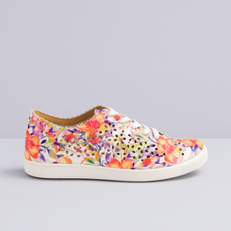 Ziera Dima Orange Floral - Women sneakers - Collective Shoes 