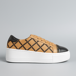 ALFIE & EVIE FRANKIE BLACK CAMEL - Women sneakers - Collective Shoes 