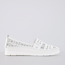 CABELLO CLEAR WHITE - Women Slip On - Collective Shoes 