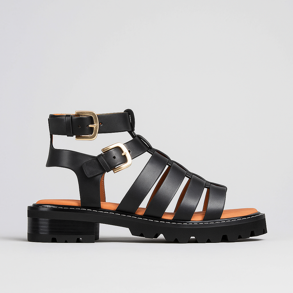 EOS GIZELLE BLACK - Women Sandals - Collective Shoes 