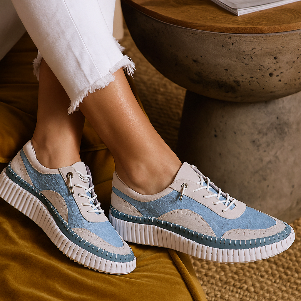 CABELLO BOOST DENIM WHITE - Women Sneakers - Collective Shoes 