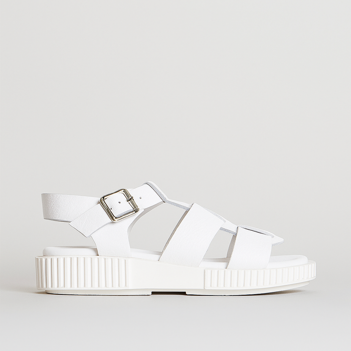 DJANGO & JULIETTE ITALA WHITE - Women Sandals - Collective Shoes 