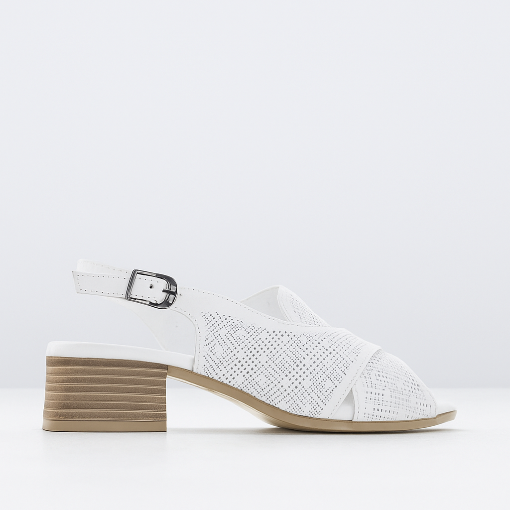 LE SANSA LITA OFF WHITE - Women Heels - Collective Shoes 