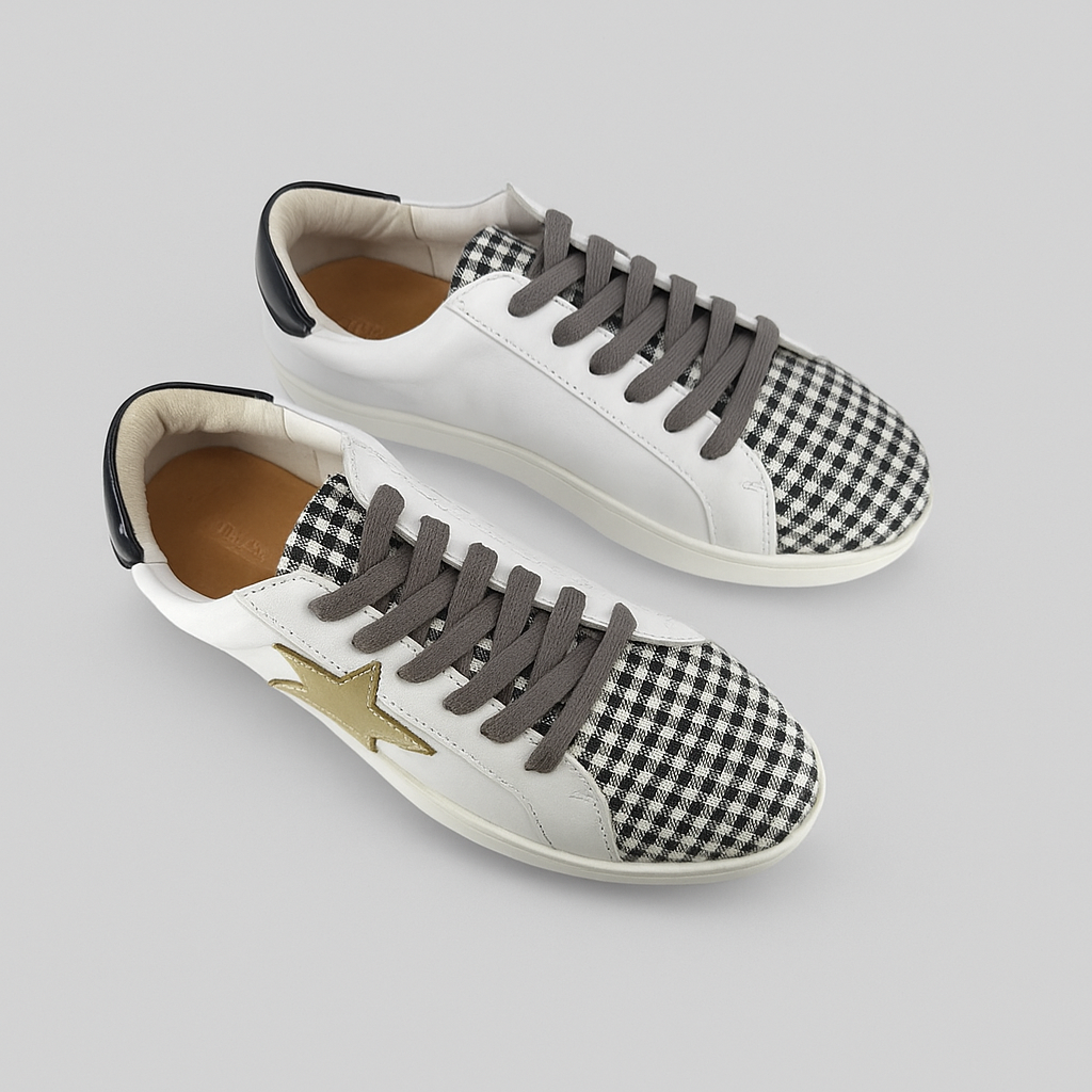 ALFIE & EVIE VALDO WHITE BLACK - Women Sneakers - Collective Shoes 