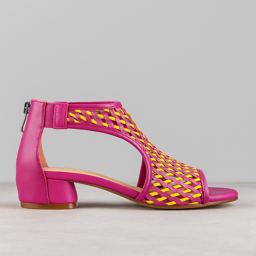 BRESLEY ANGLER FUXIA LIME - Women Sandals - Collective Shoes 