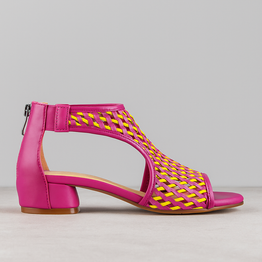 BRESLEY ANGLER FUXIA LIME - Women Sandals - Collective Shoes 