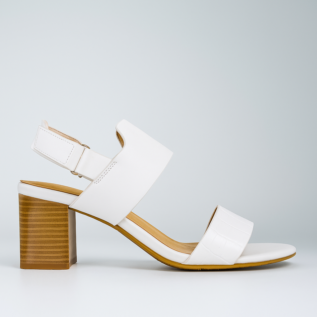Bresley Signal White Multi - Women Heels - Collective Shoes 
