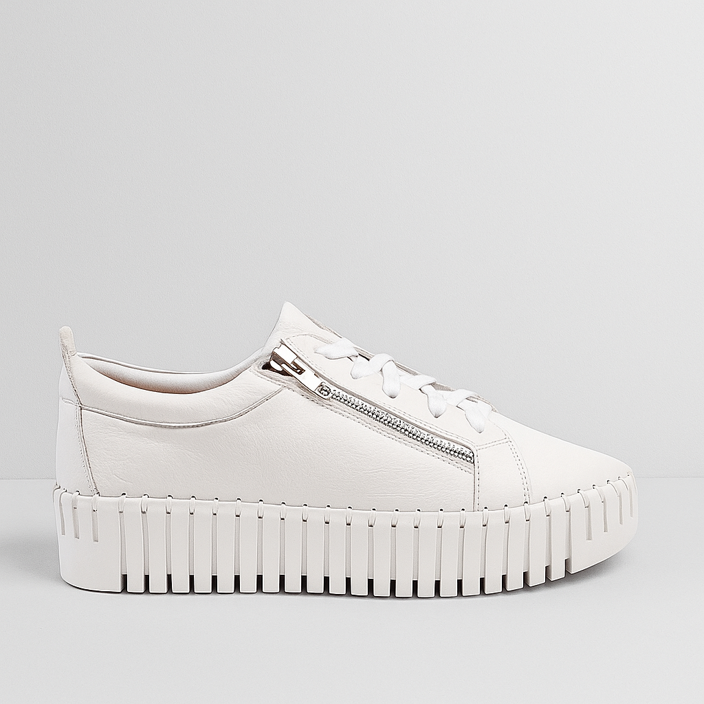 DJANGO & JULIETTE BUMP WHITE - Women sneakers - Collective Shoes 