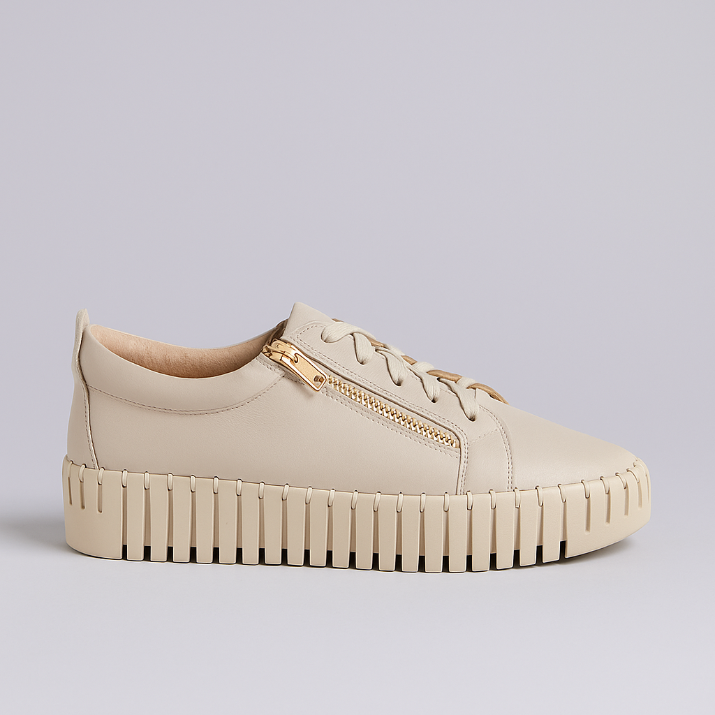 DJANGO & JULIETTE BUMP ALMOND - Women sneakers - Collective Shoes 