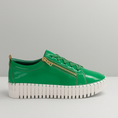 Load image into Gallery viewer, DJANGO & JULIETTE BUMP EMERALD PATENT - Women sneakers - Collective Shoes 
