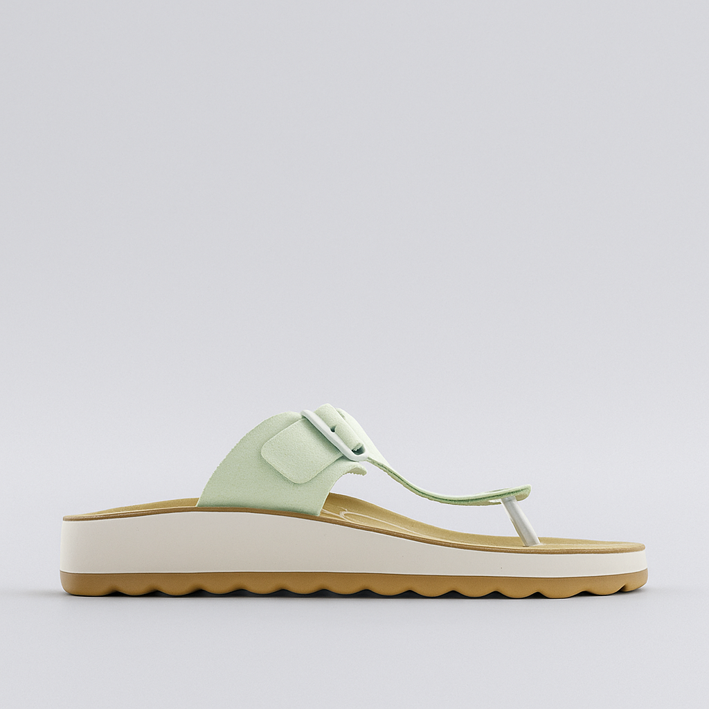 FLY FLOT 77H59 WATER GREEN - Women slippers - Collective Shoes 