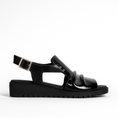 Load image into Gallery viewer, DJANGO & JULIETTE MADIS BLACK PATENT - Women Sandals - Collective Shoes 
