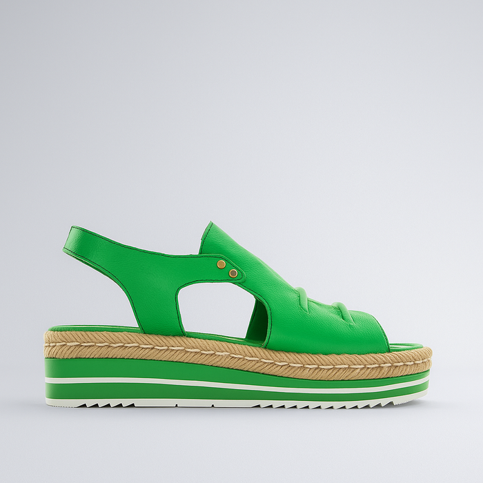 DJANGO & JULIETTE ALORA BRIGHT EMERALD - Women Sandals - Collective Shoes 