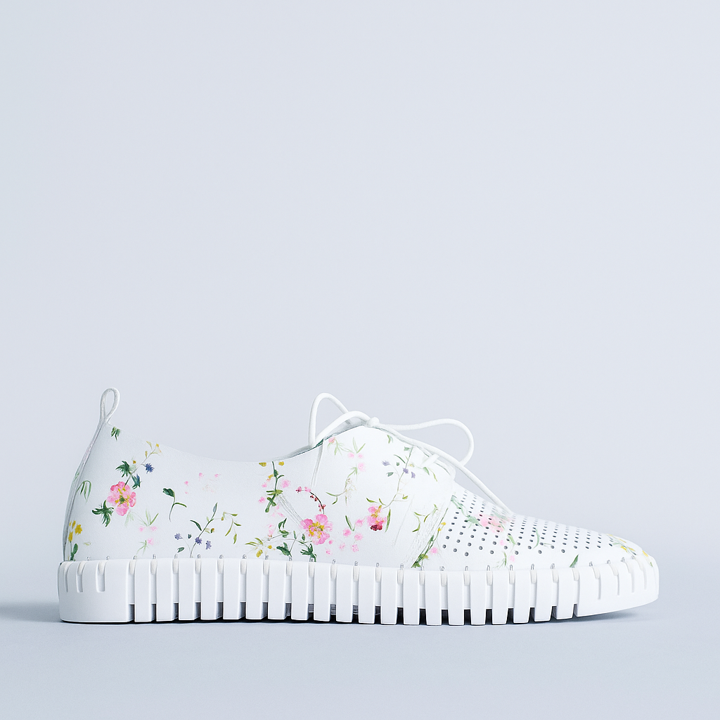DJANGO & JULIETTE HUSTON WHITE BOUQUET - Women Sneakers - Collective Shoes 