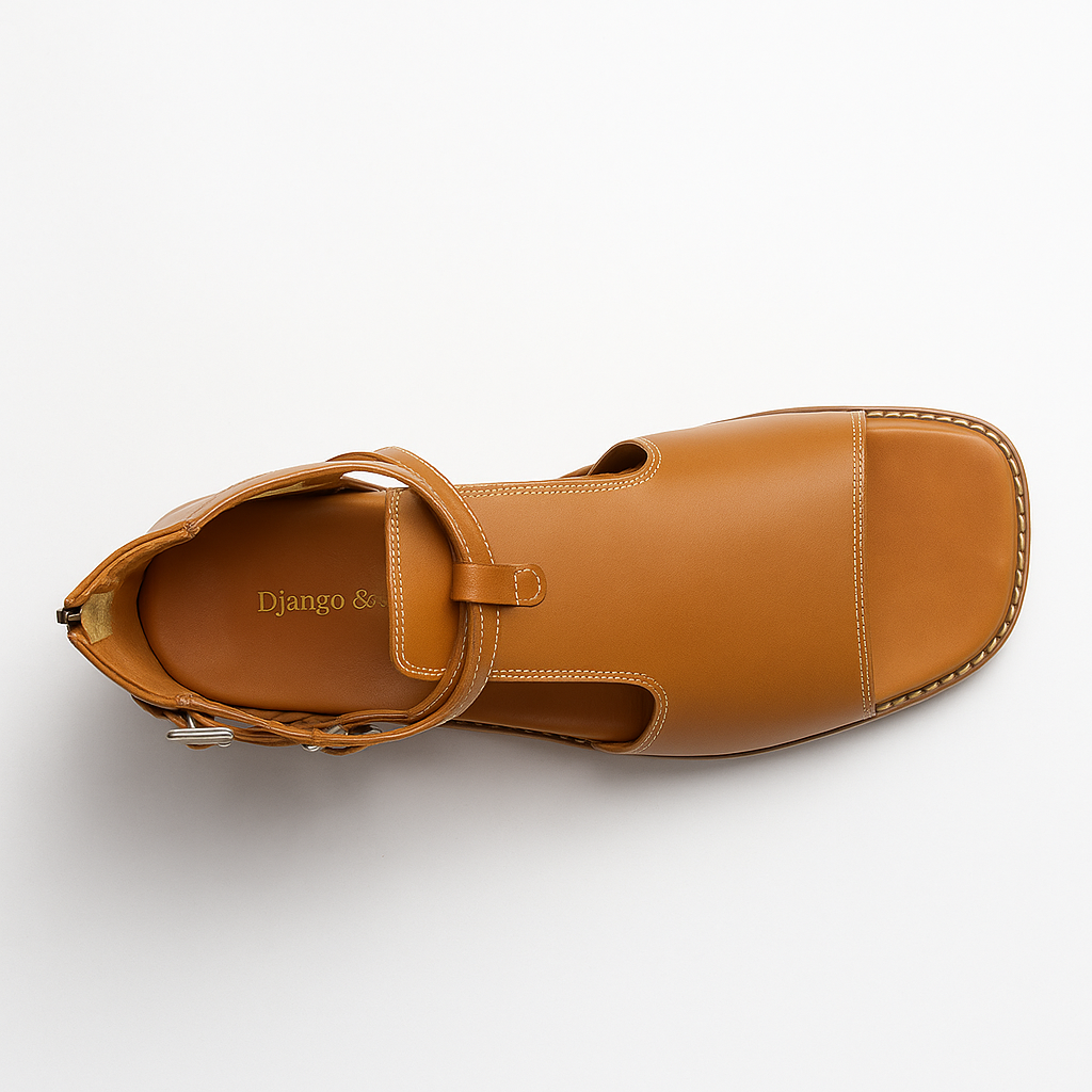 DJANGO & JULIETTE EDIT TAN - Women Sandals - Collective Shoes 