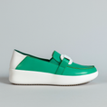 Load image into Gallery viewer, ALFIE & EVIE MOOCH GREEN - Women Slip-ons - Collective Shoes 
