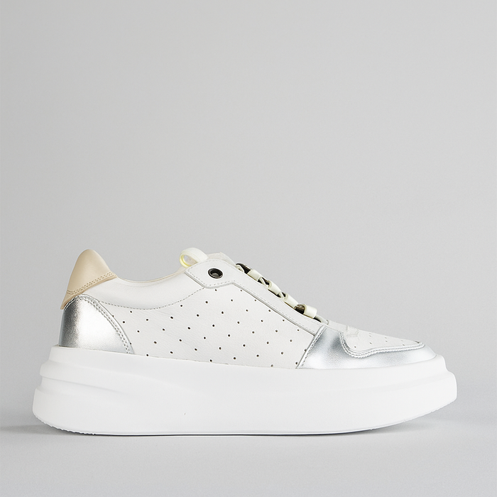 TAMARA LONDON BORNA WHITE METAL - Women Sneakers - Collective Shoes 