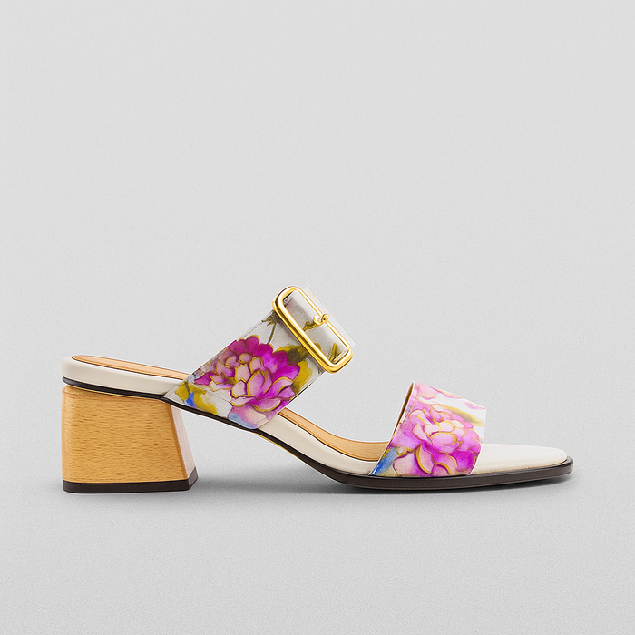 Bresley Paden White Garden - Women Heels - Collective Shoes 