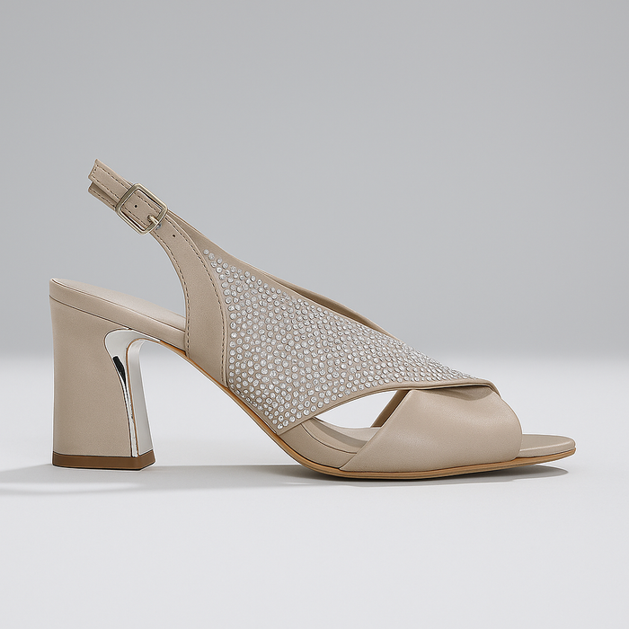 DJANGO & JULIETTE KONDUCT LT PEWTER SHIMMER - Women Sandals - Collective Shoes 