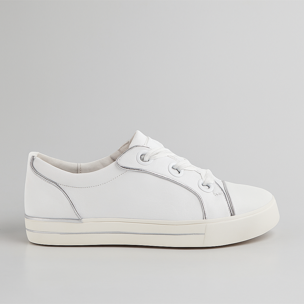 ZIERA ASCOTT WHITE SILVER - Women Sneakers - Collective Shoes 