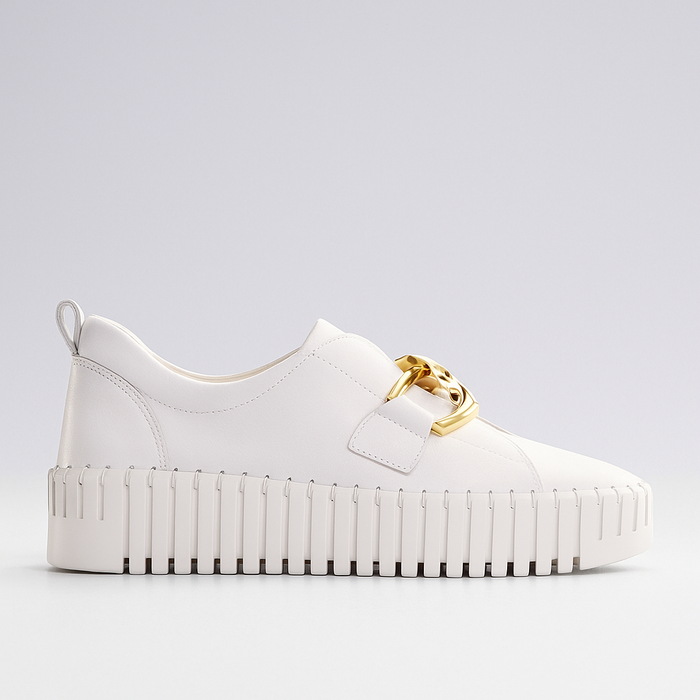 DJANGO & JULIETTE BAGE IVORY - Women Slip On - Collective Shoes 