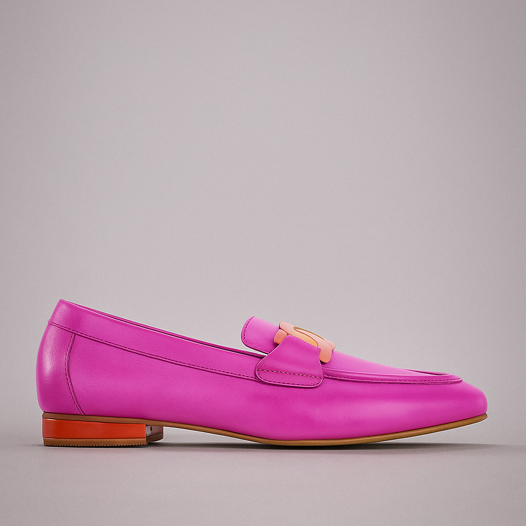 NAKED ARCHES JAP FUCHSIA ORANGE - Women Loafers - Collective Shoes 