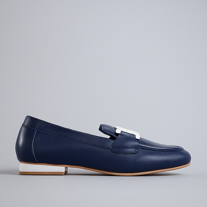 NAKED ARCHES JAP NAVY WHITE - Women Loafers - Collective Shoes 