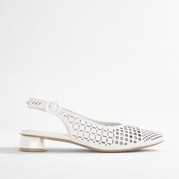 DJANGO & JULIETTE FABBI IVORY PATENT - Women Sandals - Collective Shoes 