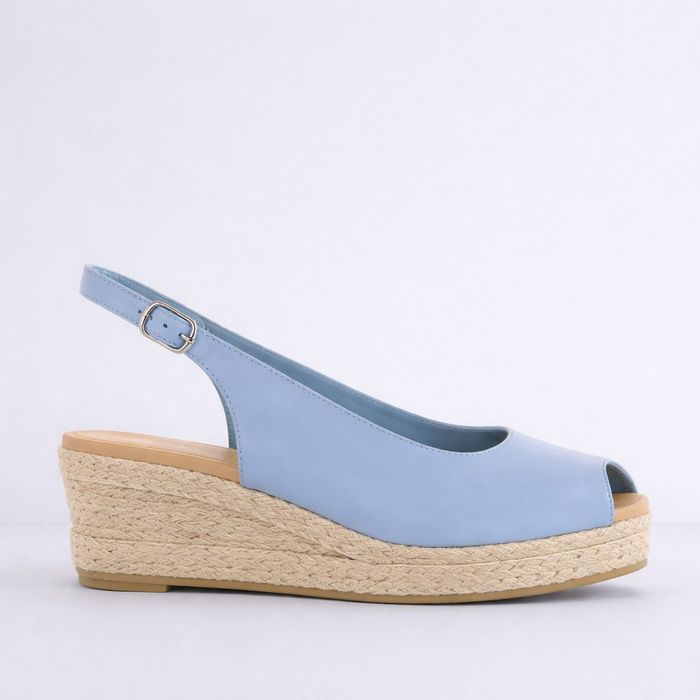 DJANGO & JULIETTE SANIARLY DENIM NATURAL - Women Sandals - Collective Shoes 