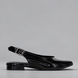 NAKED ARCHES ZODIAC BLACK PATENT - Women Sandals - Collective Shoes 