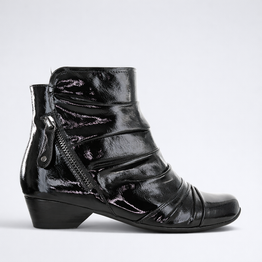 ZIERA CAMRYN BLACK PATENT - Women Boots - Collective Shoes 