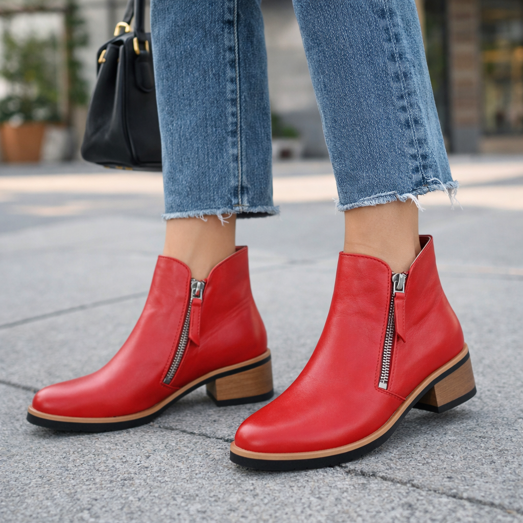BRESLEY DOLOMITE RED - Women Boots - Collective Shoes 