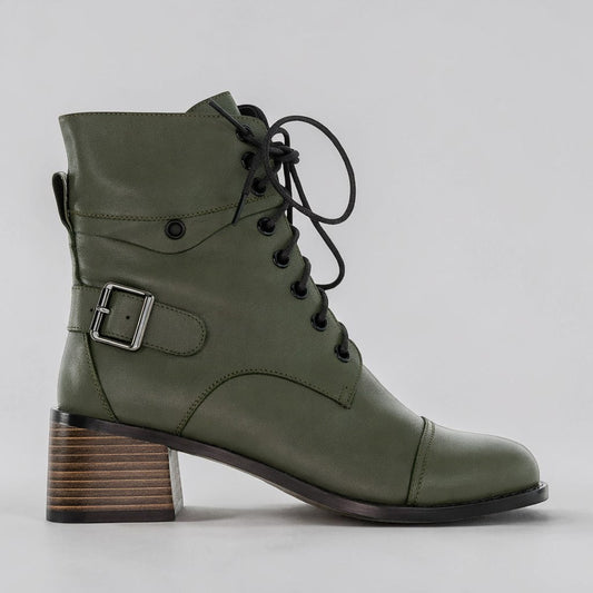 BRESLEY RANUI KHAKI - Women Boots - Collective Shoes 