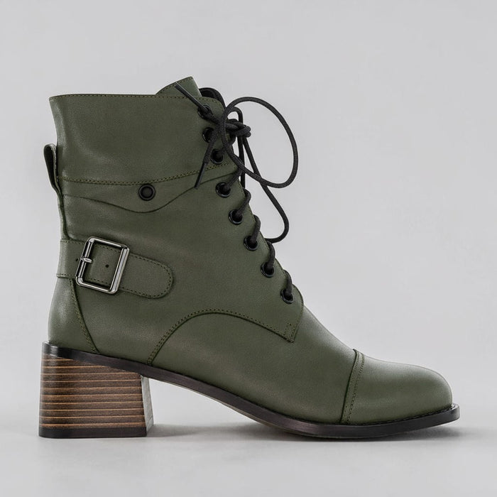 BRESLEY RANUI KHAKI - Women Boots - Collective Shoes 