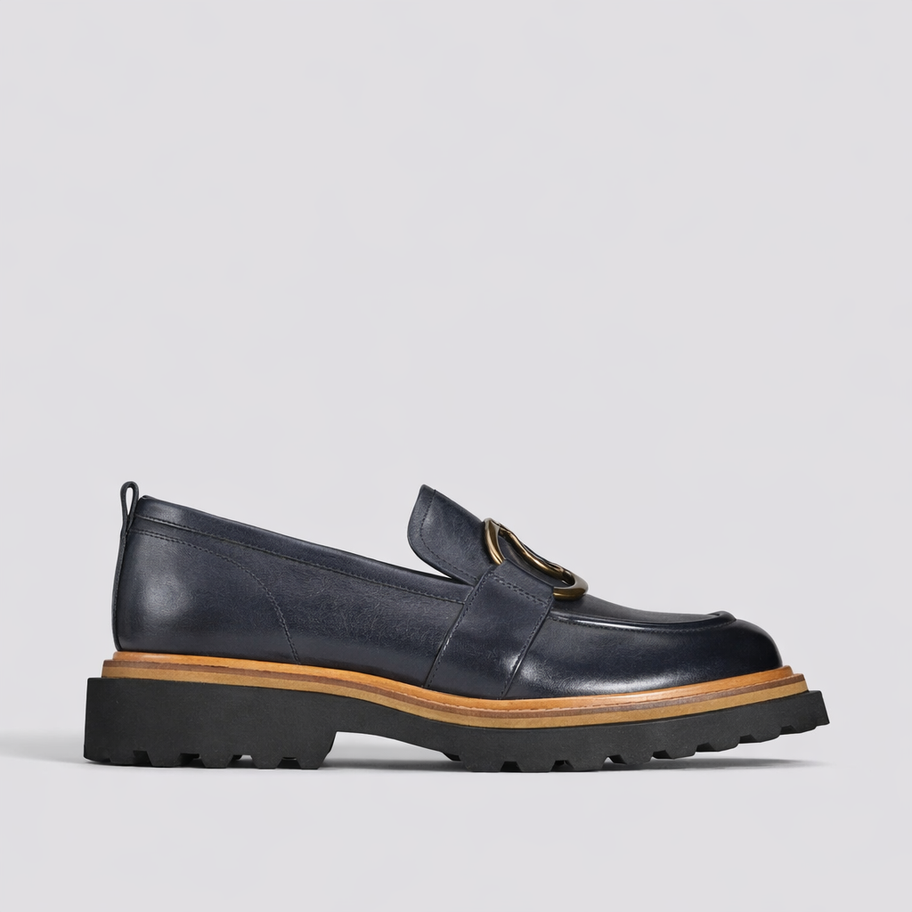 EOS ABBI NAVY - Women Loafers - Collective Shoes 