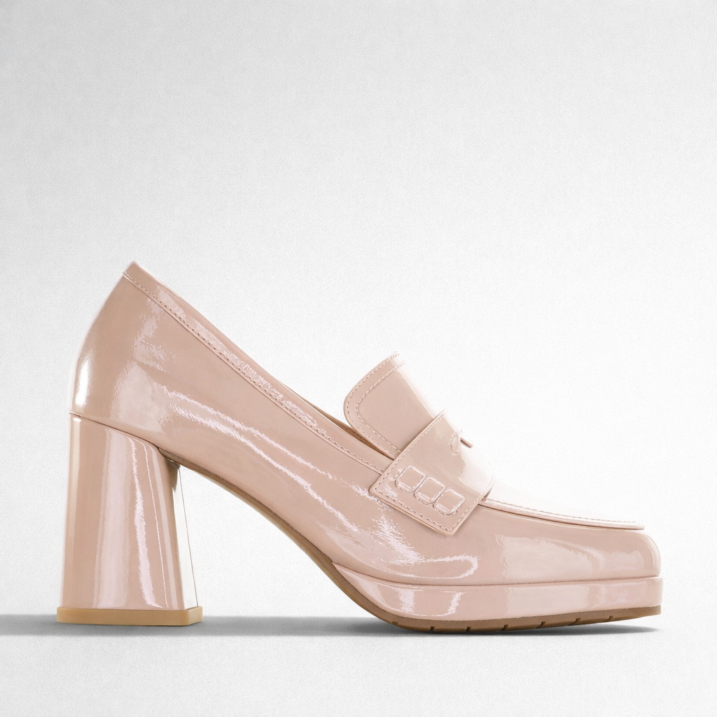 BRESLEY SMALE NUDE PATENT - Women Heels - Collective Shoes 