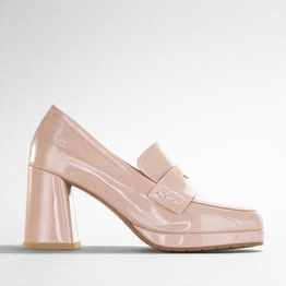 BRESLEY SMALE NUDE PATENT - Women Heels - Collective Shoes 