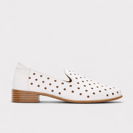 BRESLEY AQUARIUS WHITE - Women Loafers - Collective Shoes 