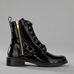 LE SANSA FIN BLACK PATENT - Women Boots - Collective Shoes 
