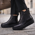 Load image into Gallery viewer, ALFIE & EVIE DYNASTY BLACK EMBOSSED - Women Boots - Collective Shoes 
