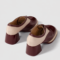 Load image into Gallery viewer, DJANGO & JULIETTE ALVON BURGUNDY - NUDE - Women Oxford / Brogue Shoes - Collective Shoes 
