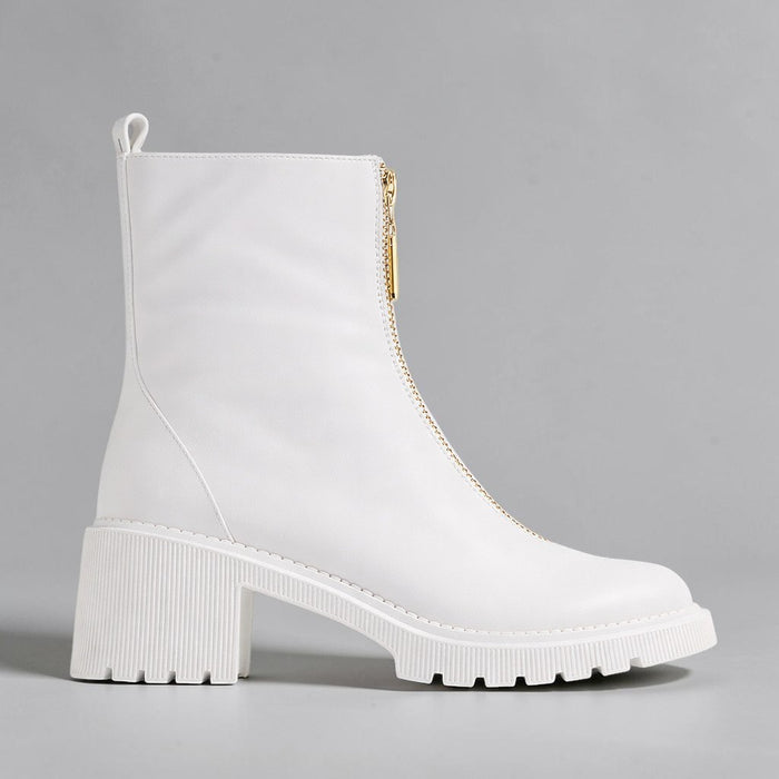 DJANGO & JULIETTE ZOSIA WHITE - Women Boots - Collective Shoes 