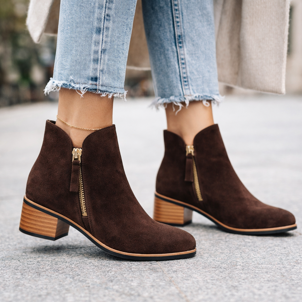 NAKED ARCHES OXLEY CHOCOLATE SUEDE - Women Boots - Collective Shoes 