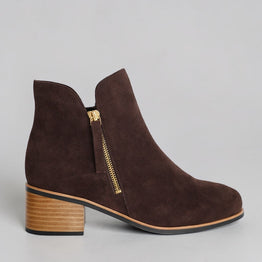 NAKED ARCHES OXLEY CHOCOLATE SUEDE - Women Boots - Collective Shoes 