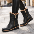 Load image into Gallery viewer, DJANGO & JULIETTE RHEMY BLACK TAN LEOP - Women Boots - Collective Shoes 
