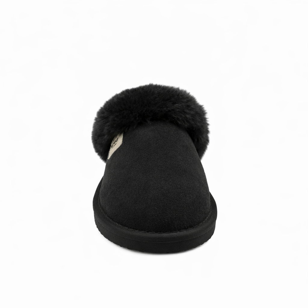 UGG COMFORT ME WOMBAT BLACK - Women slippers - Collective Shoes 