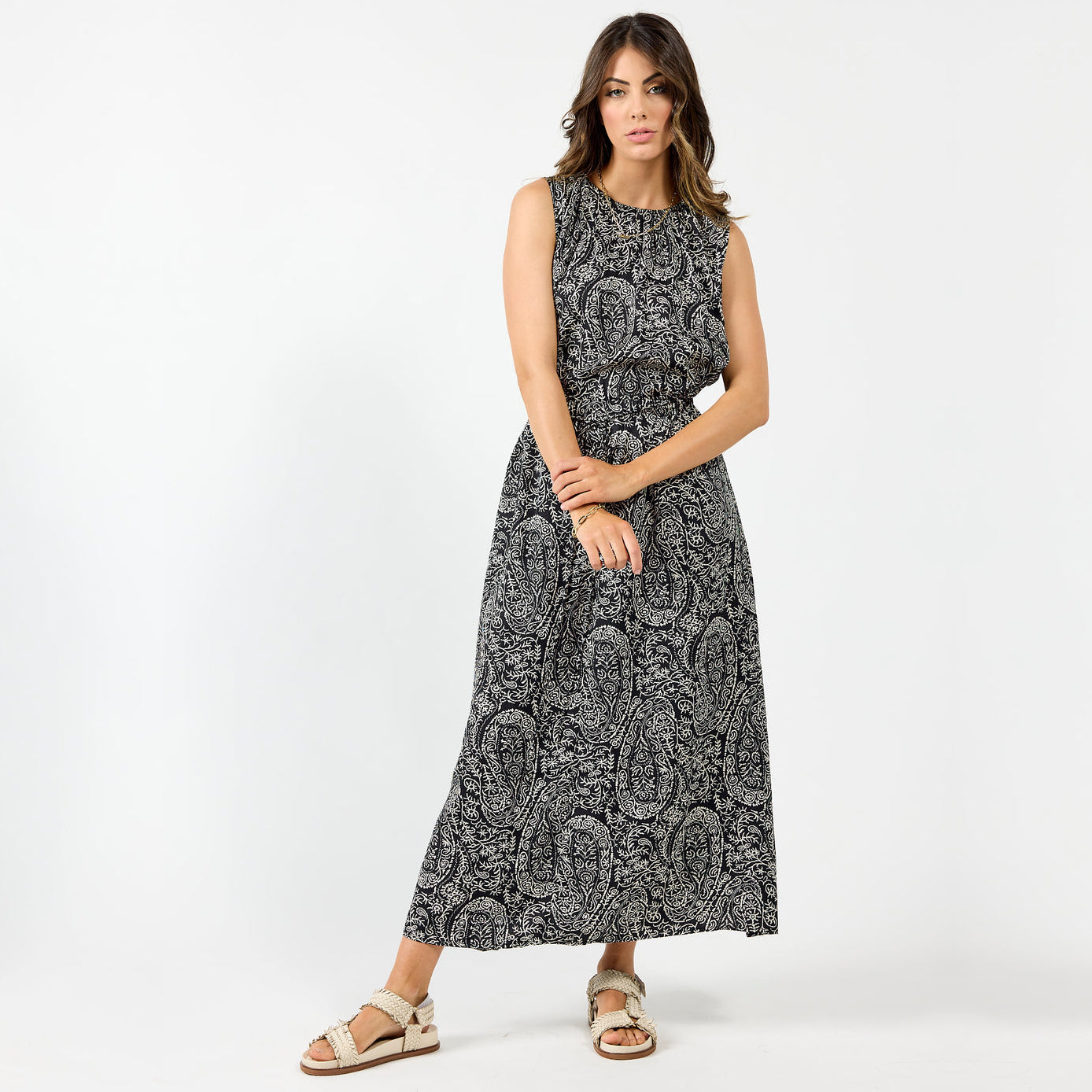 DRAMA THE LABEL UNION DRESS BLACK PAISLEY Women Dresses & Jumpsuits - Zeke Collection NZ