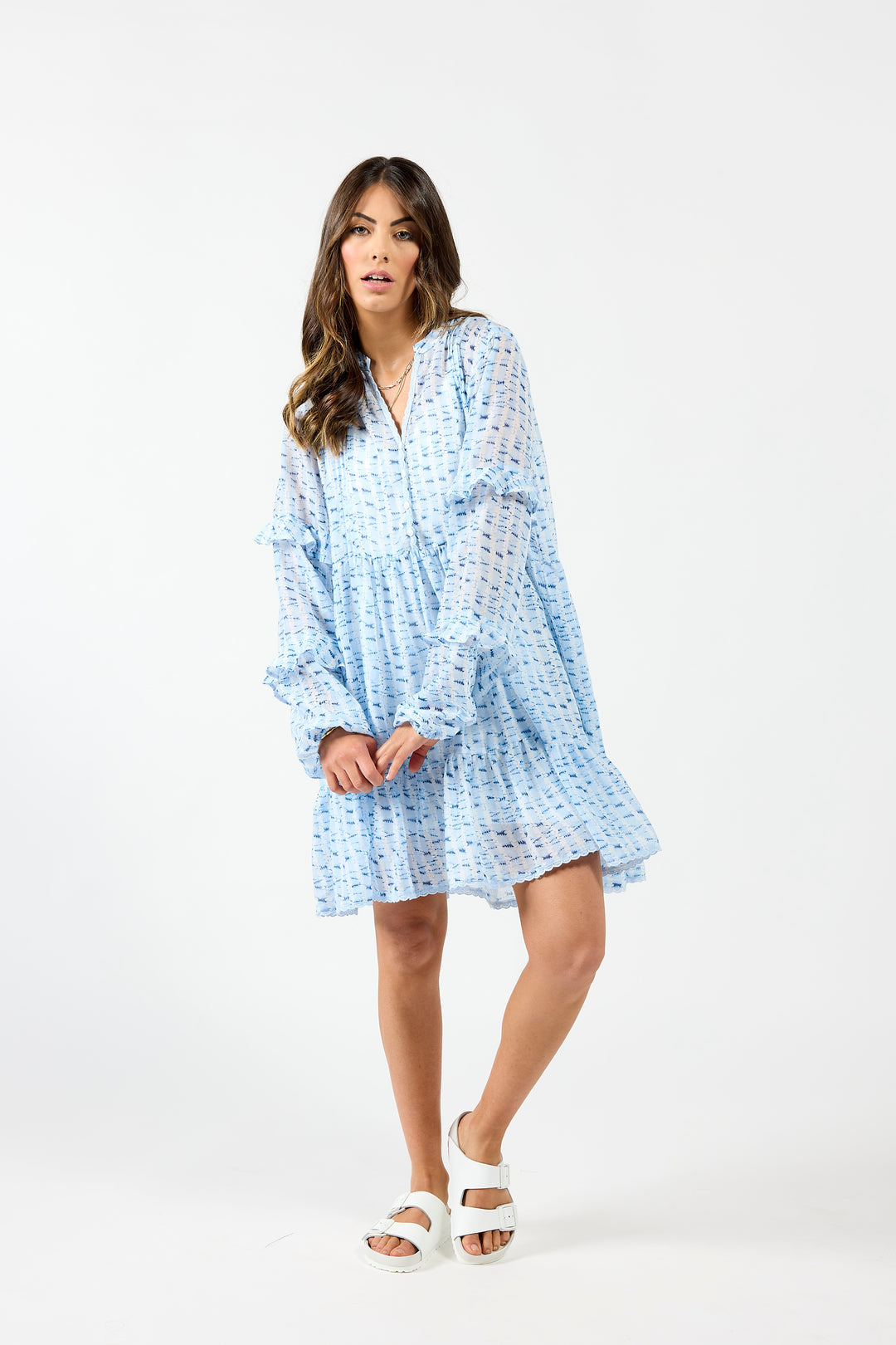 DRAMA THE LABEL MYKONOS DRESS BLUE Women Dresses & Jumpsuits - Zeke Collection NZ