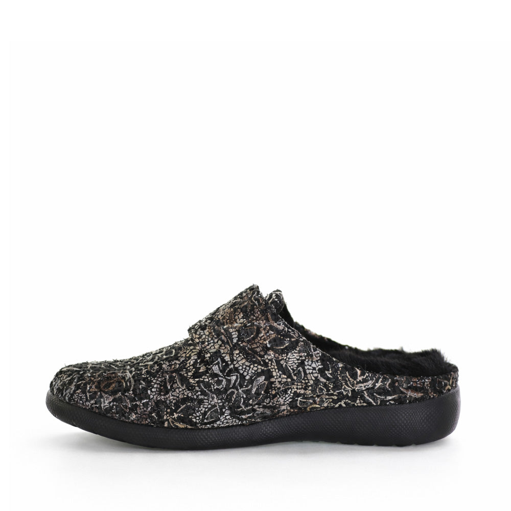 ZIERA FOSCO BLACK MULTI - Women slippers - Collective Shoes 