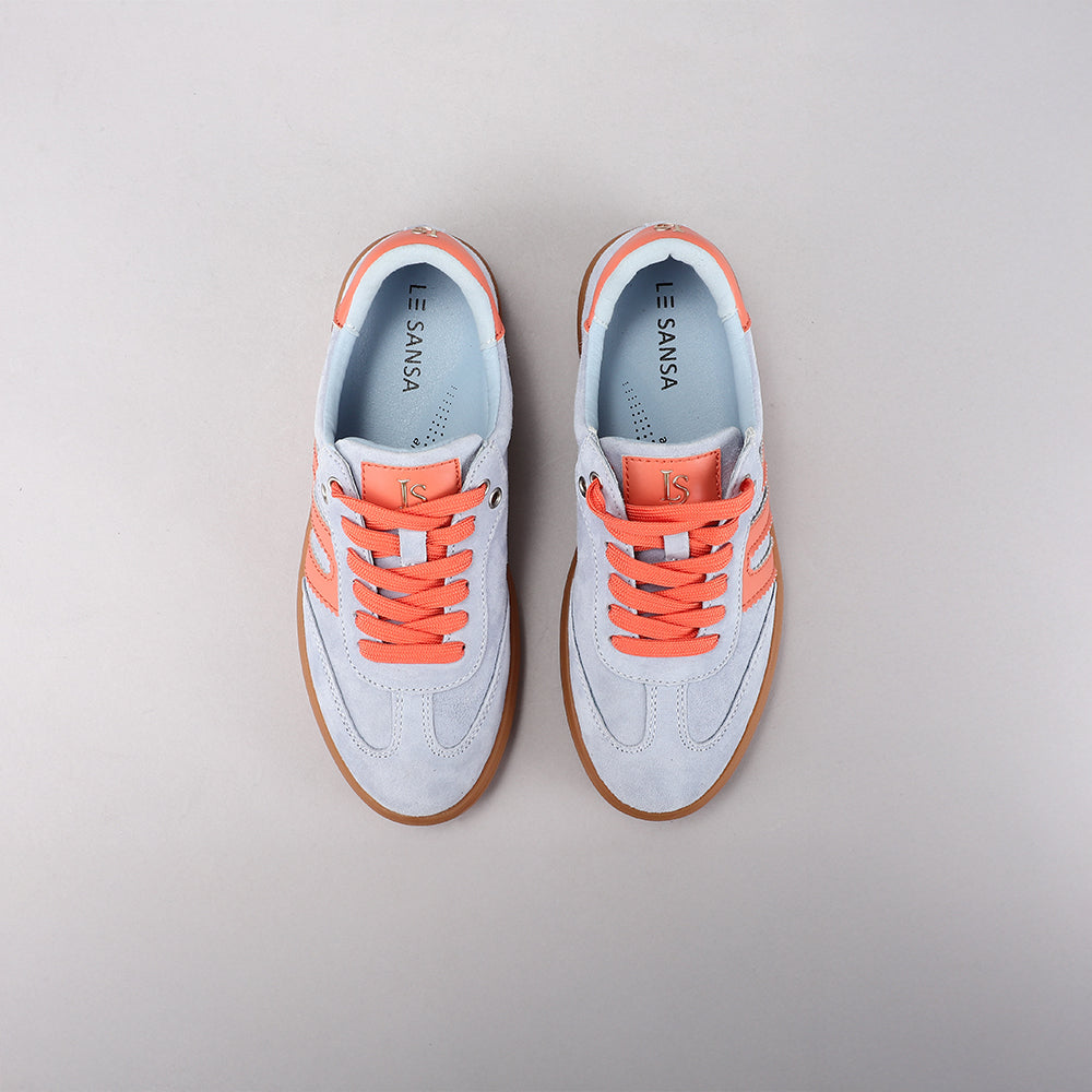 LE SANSA JUNO PALE BLUE / ORANGE - Women Sneakers - Collective Shoes 